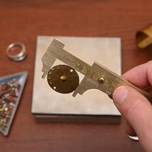 Calibrador Vernier de Latón, rango 0-80mm miniatura 2