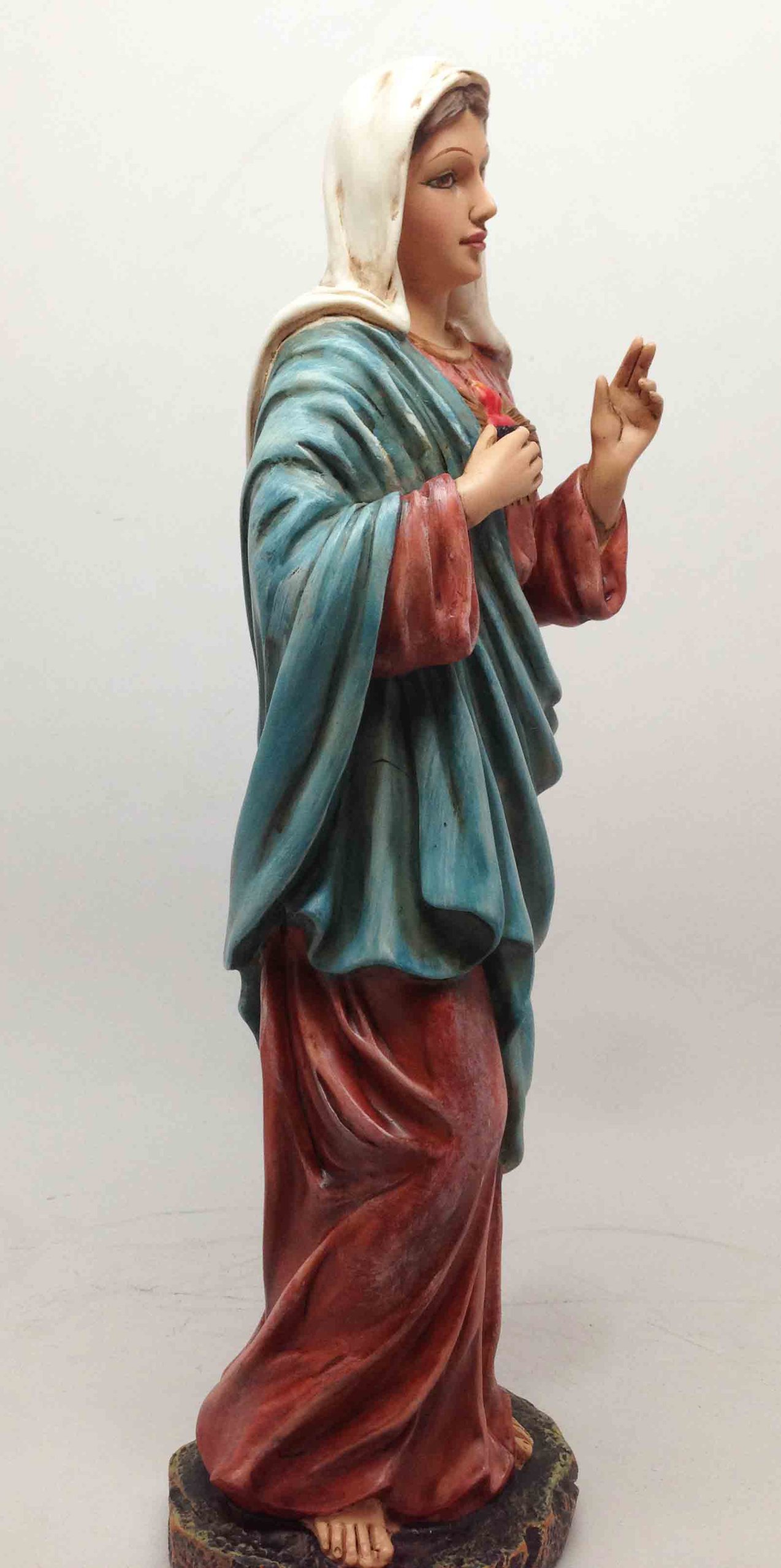 Statuette Sacré-Cœur De Marie - Neuf - Marque OxcmoBijoux (Réf. Eastbay-19681)