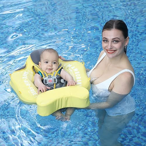 Miniatura 8 de HECCEI Chaleco salvavidas flotador Mamobaby mejorado para niños pequeños. Salvavidas para entrenamiento de natación Flotadores no inflables Con
