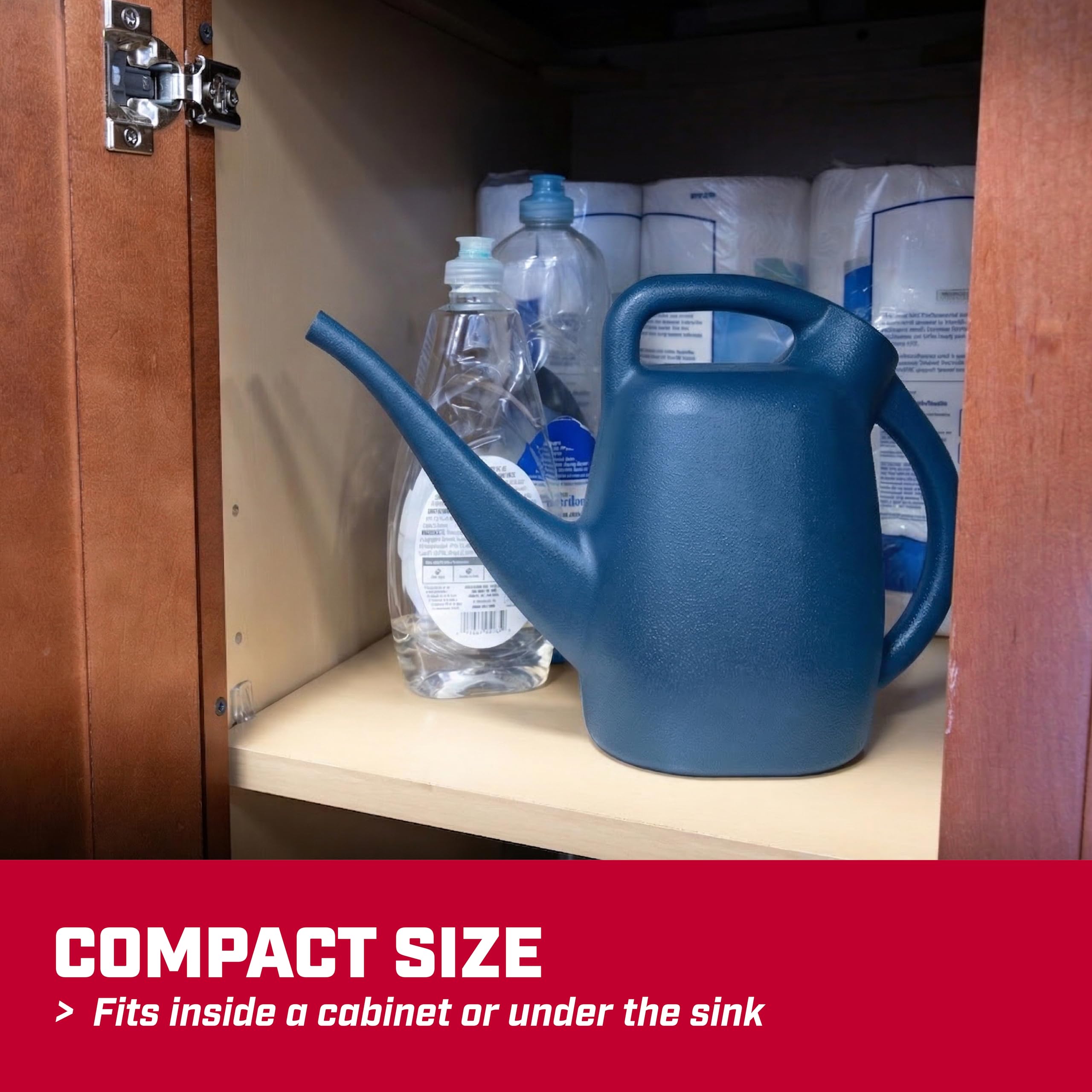Chapin 48006 Gießkanne, Garten, Innen- und Außenpflanzen, recycelter Kunststoff, hergestellt in den USA, 0,5 Gallonen, Blau