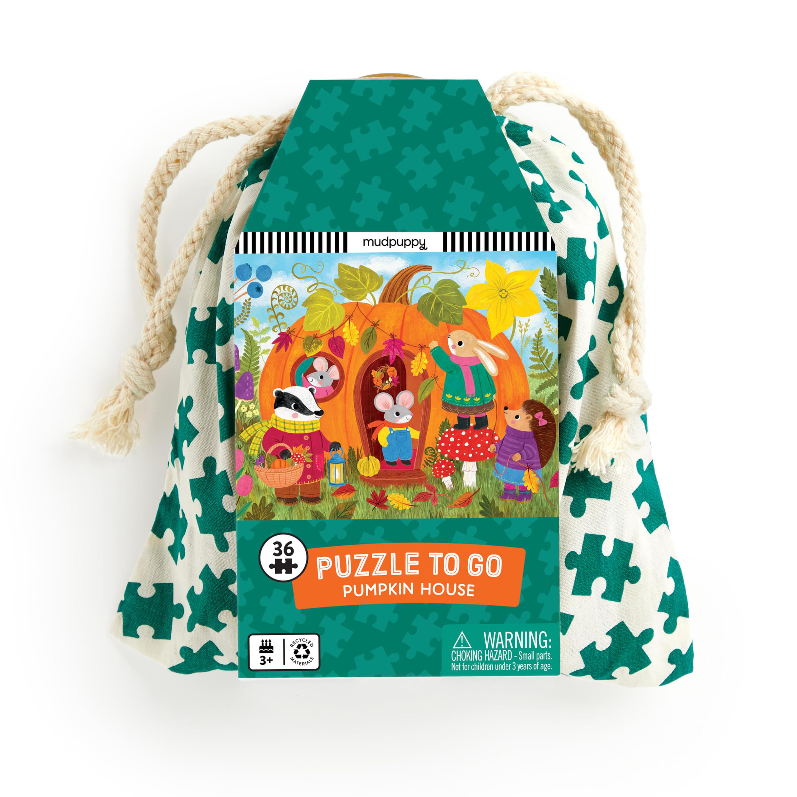 Pumpkin House 36 Piece Puzzle to Go for Kids
