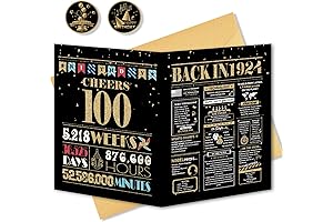 100th Birthday Card for the Golden Years