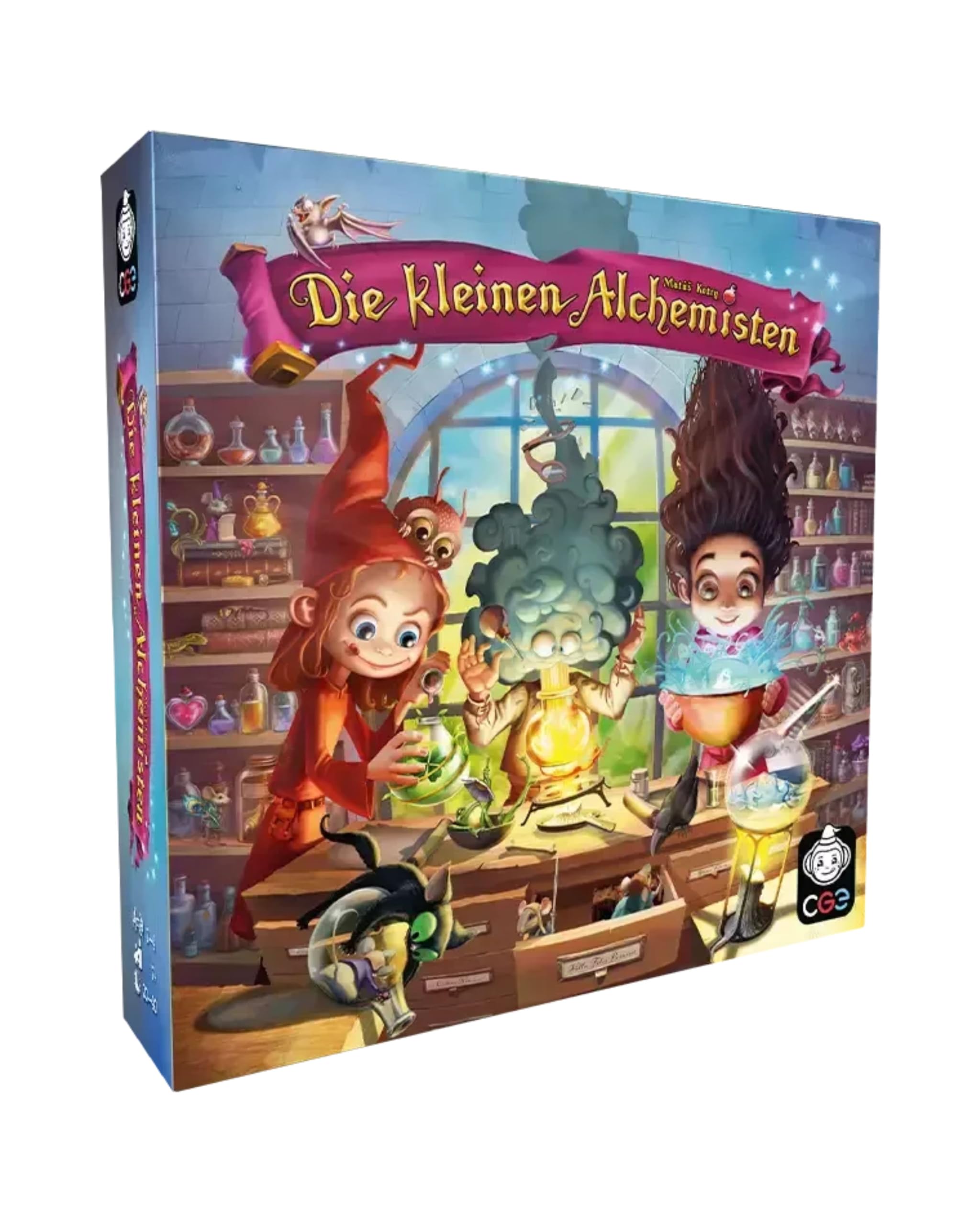 CGE Czech Games Edition Los pequeños alquimistas – Juego de Mesa Familiar con Elementos de Rompecabezas – Juego de deducción con aplicación Gratuita de acompañamiento para un Comienzo