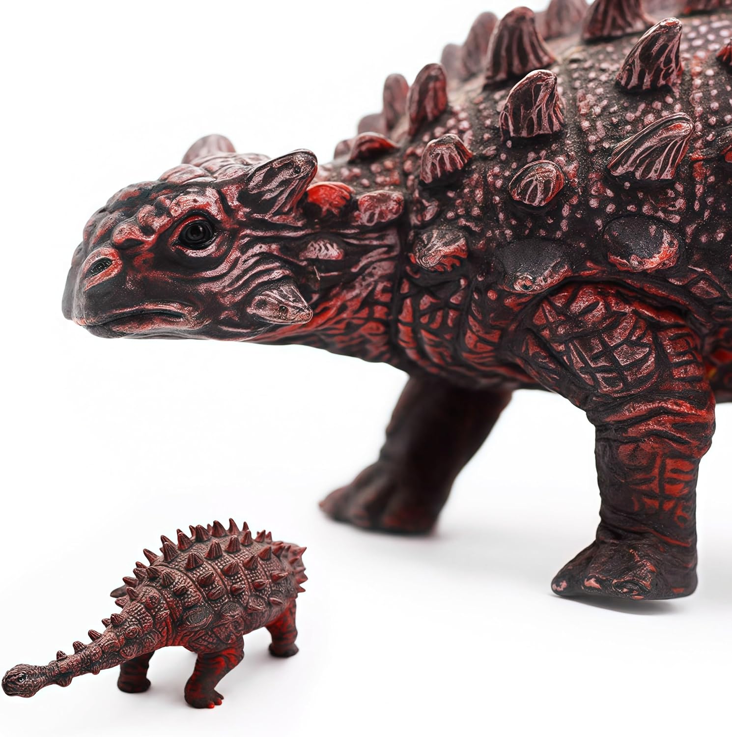 Gemini&Genius Ankylosaurus Dinosaur Toy, Saichania Toy Action Figure Ankylosaurus Dino Model-5.9 Inches Length Birthday Cake Topper, Role Play, Collection for Kids 3-12 Years Old
