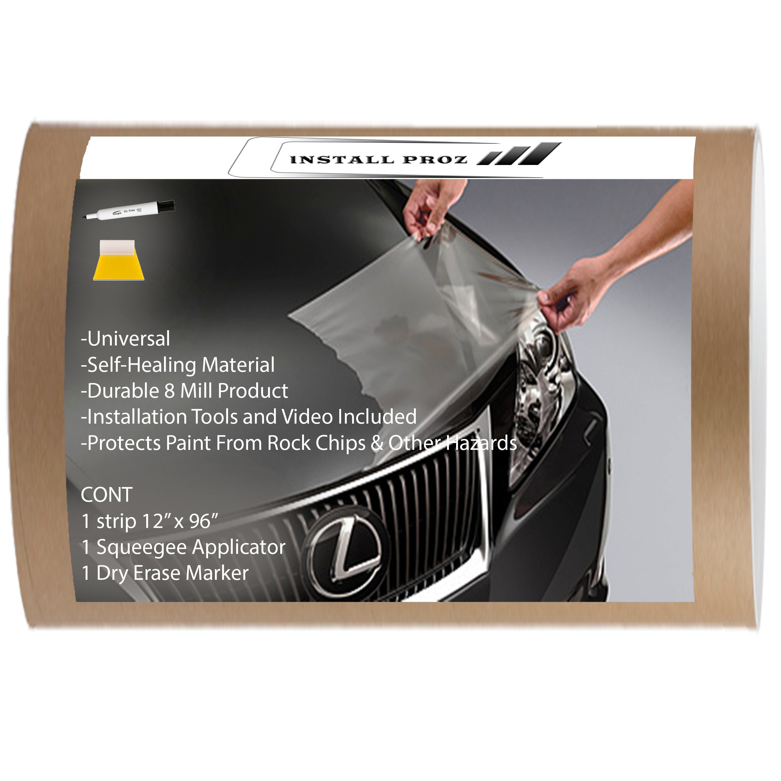 Install Proz Universal Hood Strip