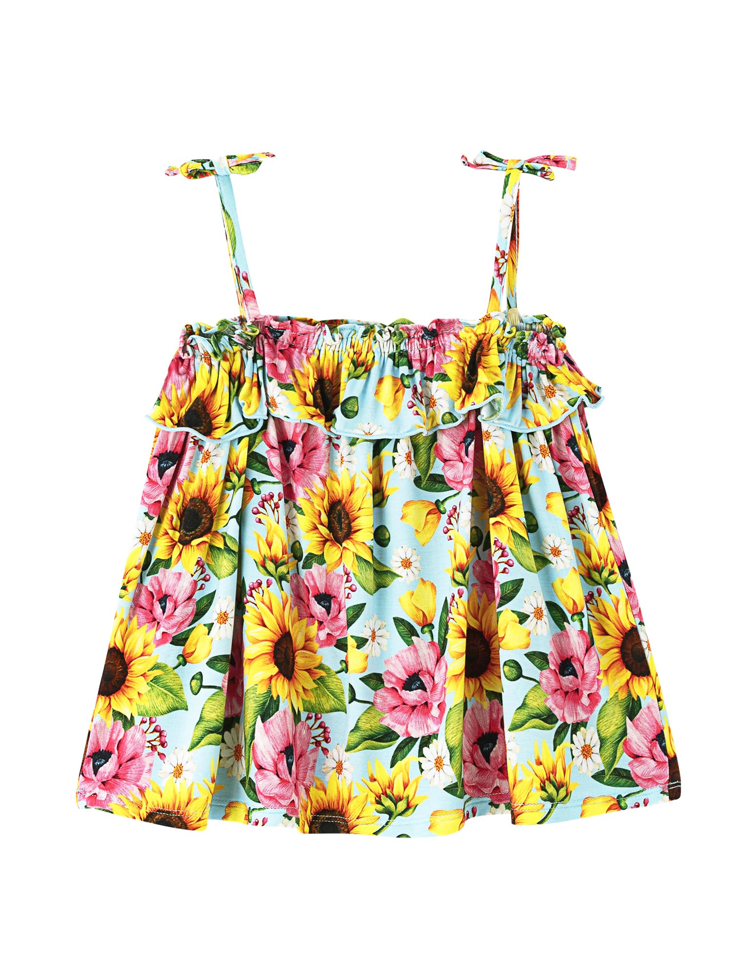 Baby Girl Sleeveless T-Shirts Toddler Infant Girls Tank Top T-Shirt Viscose from Bamboo Summer Cool Tees 3Months-5T