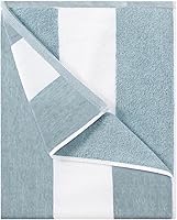 Vista 11 de Toalla de playa de algodón de gran tamaño - Toalla de piscina grande de 70 x 35 pulgadas, toalla de cabana de natación de secado rápido a rayas