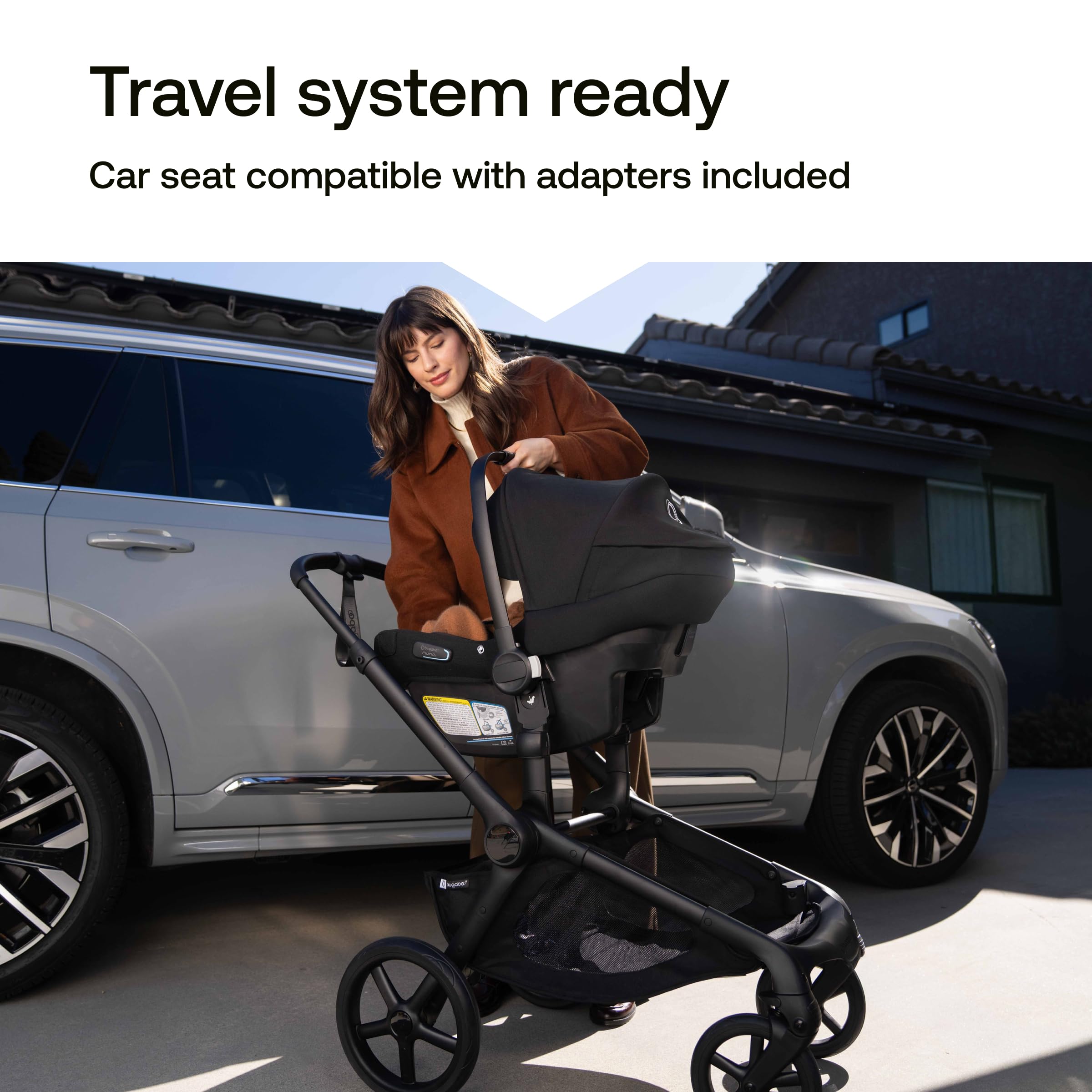 Bugaboo Kangaroo All-Terrain Full-Size Single-to-Double Tandem Stroller Toddler Seat, for Up to Three Kids, XL Wheels, One-Hand Operation, XL Underseat Storage (Forest Green) - 5