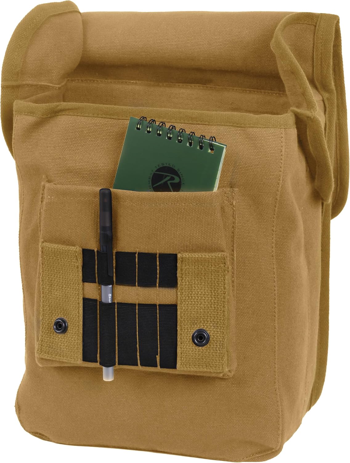Rothco Canvas Map Case Shoulder Bag with Organizer Pocket | Heavyweight Canvas, Organizer Pocket, Tablet Storage, Crossbody Adjustable Shoulder Strap, Ideal For Travel & Everyday Carry