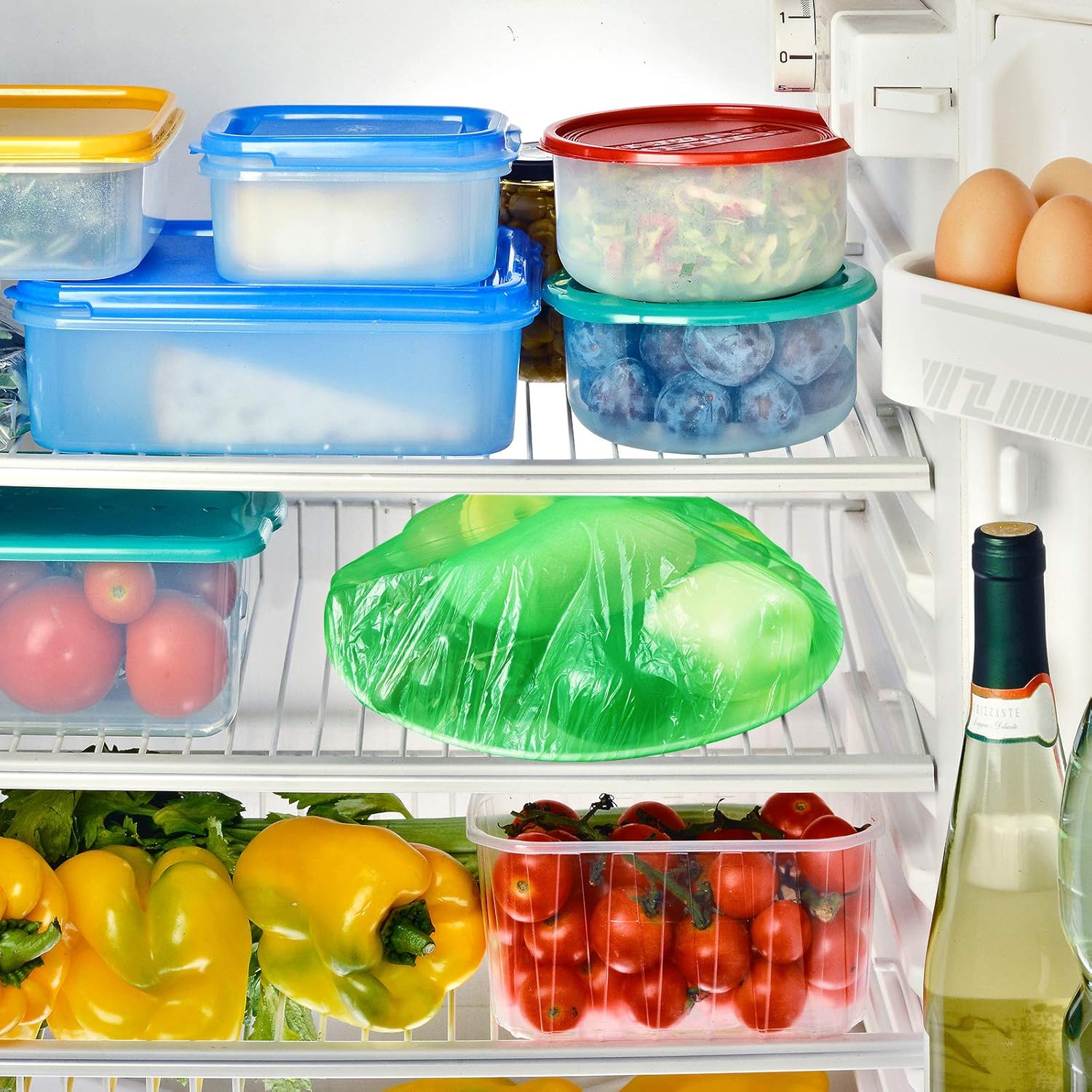 Best Cyber Deals 🔥 120 Pieces Reusable Food Storage Covers Elastic Colorful Bowl Covers Dish Plate Plastic Covers for Family Outdoor Picnic