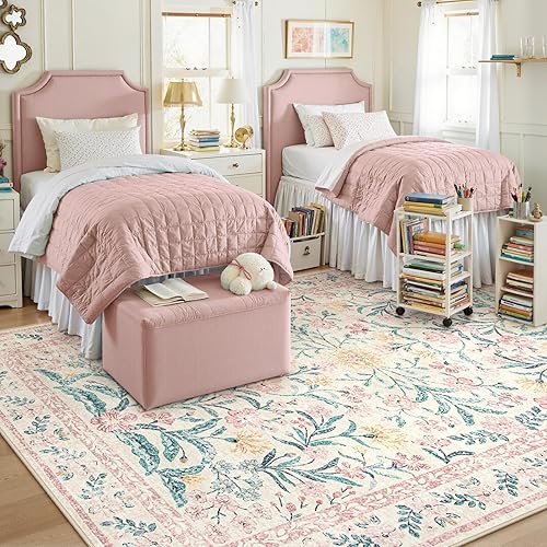 Miniatura 7 de Lahome - Alfombras grandes para sala de estar, bohemias, lavables a máquina, de 8 x 10 pies, decoración de dormitorio de niñas, ultrafinas, suaves,