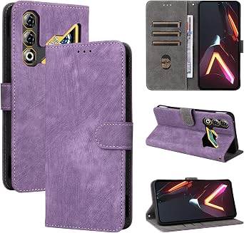 BELLA BEAR ZTE Nubia Neo 3 GT 5G Case [RFID Blocking] [Card Holder][Kickstand Function]-Purple