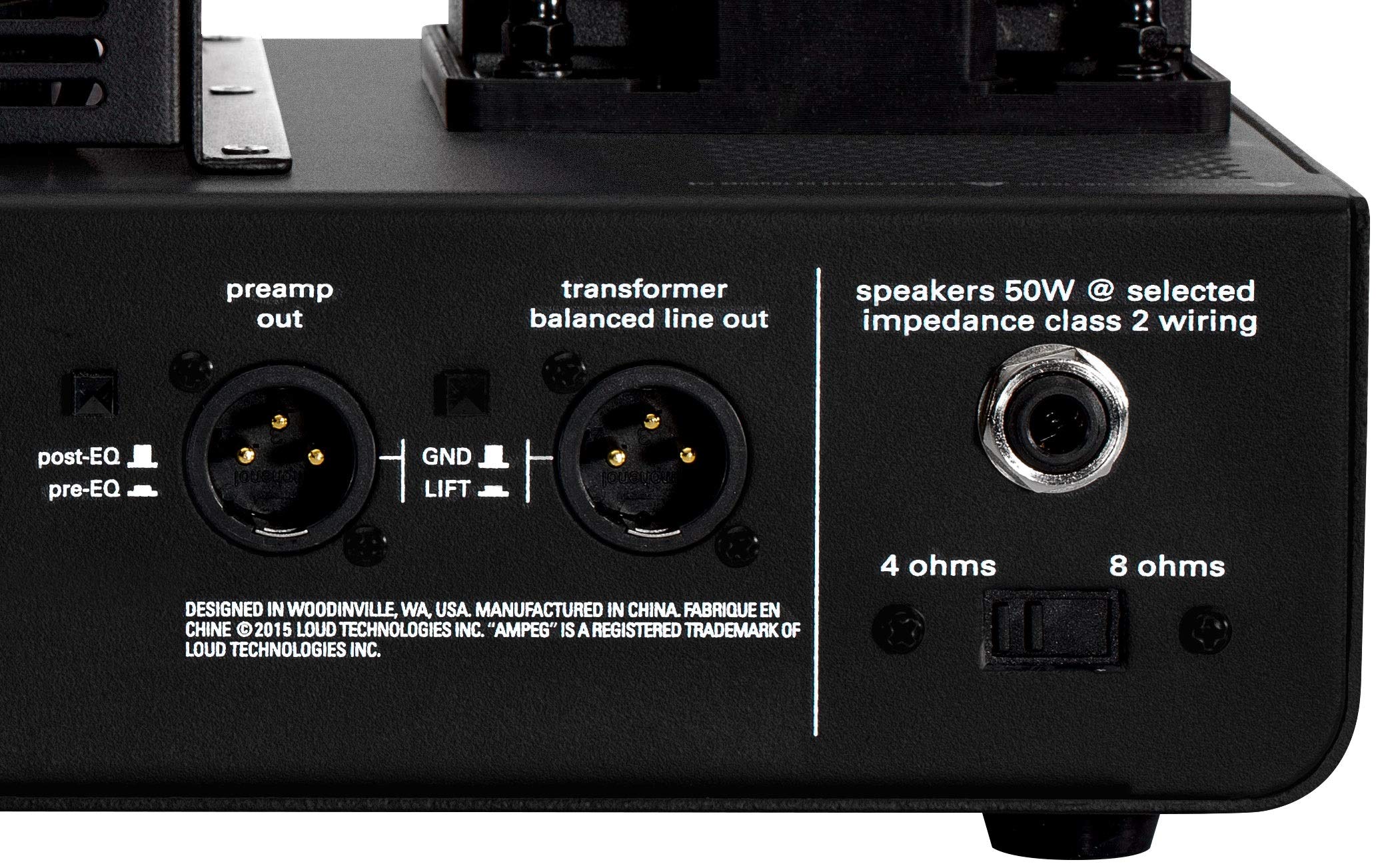 Amazon.com: Ampeg Amplificador de graves PF-50T, negro, cabezal de