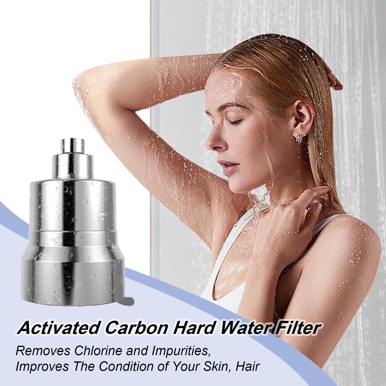 Filtro doccia – Addolcitore d'acqua per acqua dura, rimuove cloro metalli pesanti e micro-vita, accessori essenziali per il bagno per docce pulite e sane