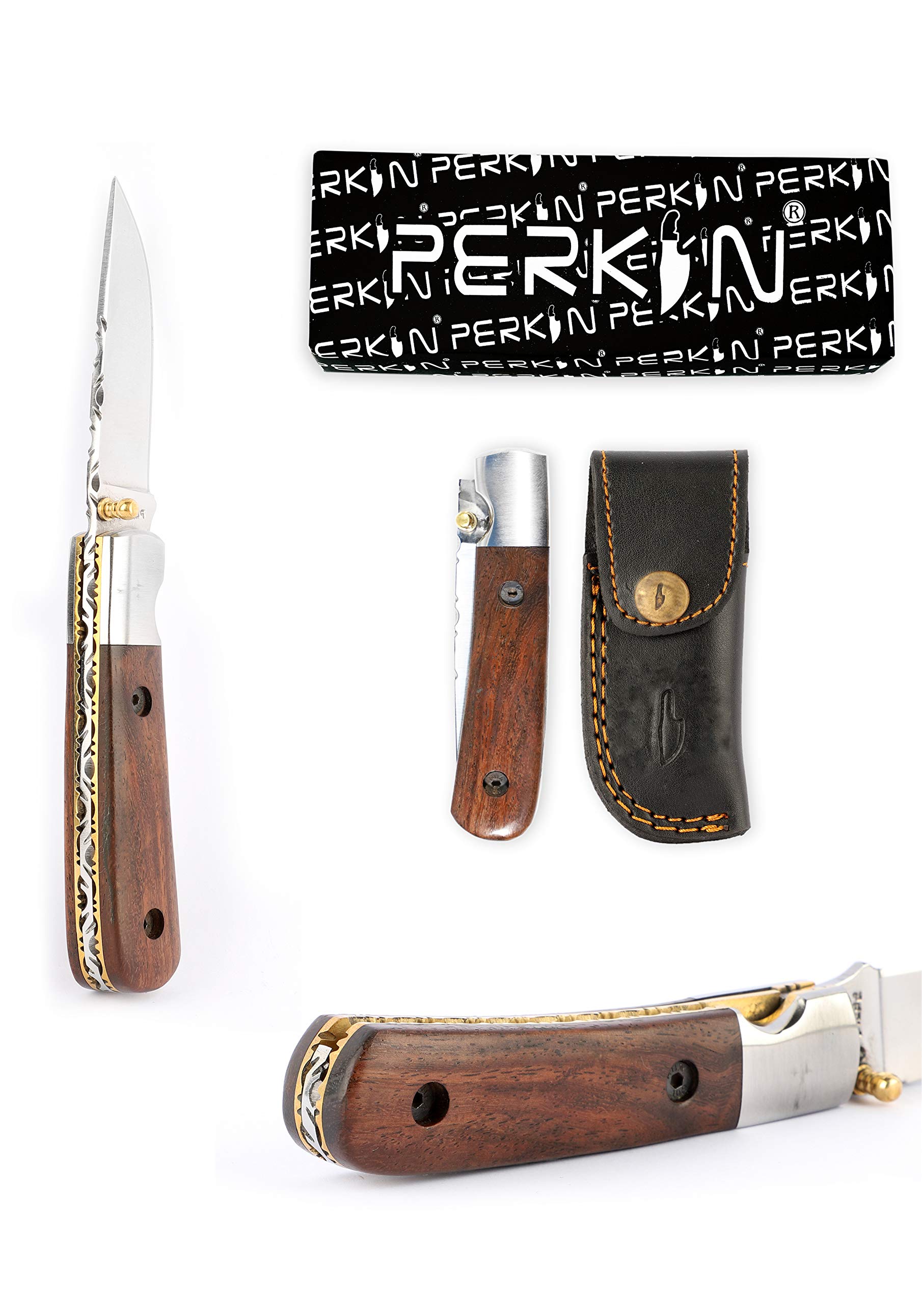 Perkin Cuchillo de Bolsillo de Supervivencia Cuchillo Plegable Cuchillo de Caza Camping al Aire Libre FN1920