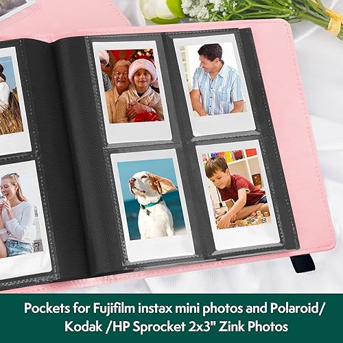 Miniatura 2 de Álbum de fotos de 2 x 3 para cámara instantánea Fujifilm Instax Mini, 288 bolsillos, cubierta de piel, mini álbum de fotos para Fujifilm Instax Mini