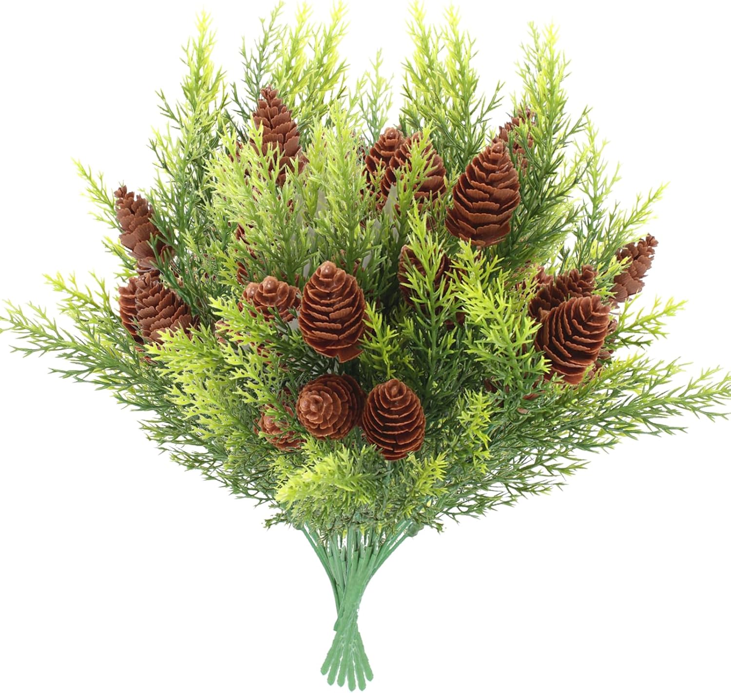 6 Bundles Artificial Pine Needles Branches Christmas