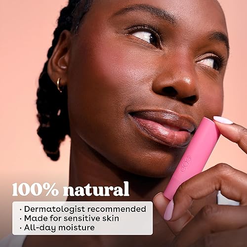 Miniatura 3 de eos Bálsamo labial 100% natural, leche de coco, humedad durante todo el día, hecho para pieles sensibles, productos para el cuidado de los labios,