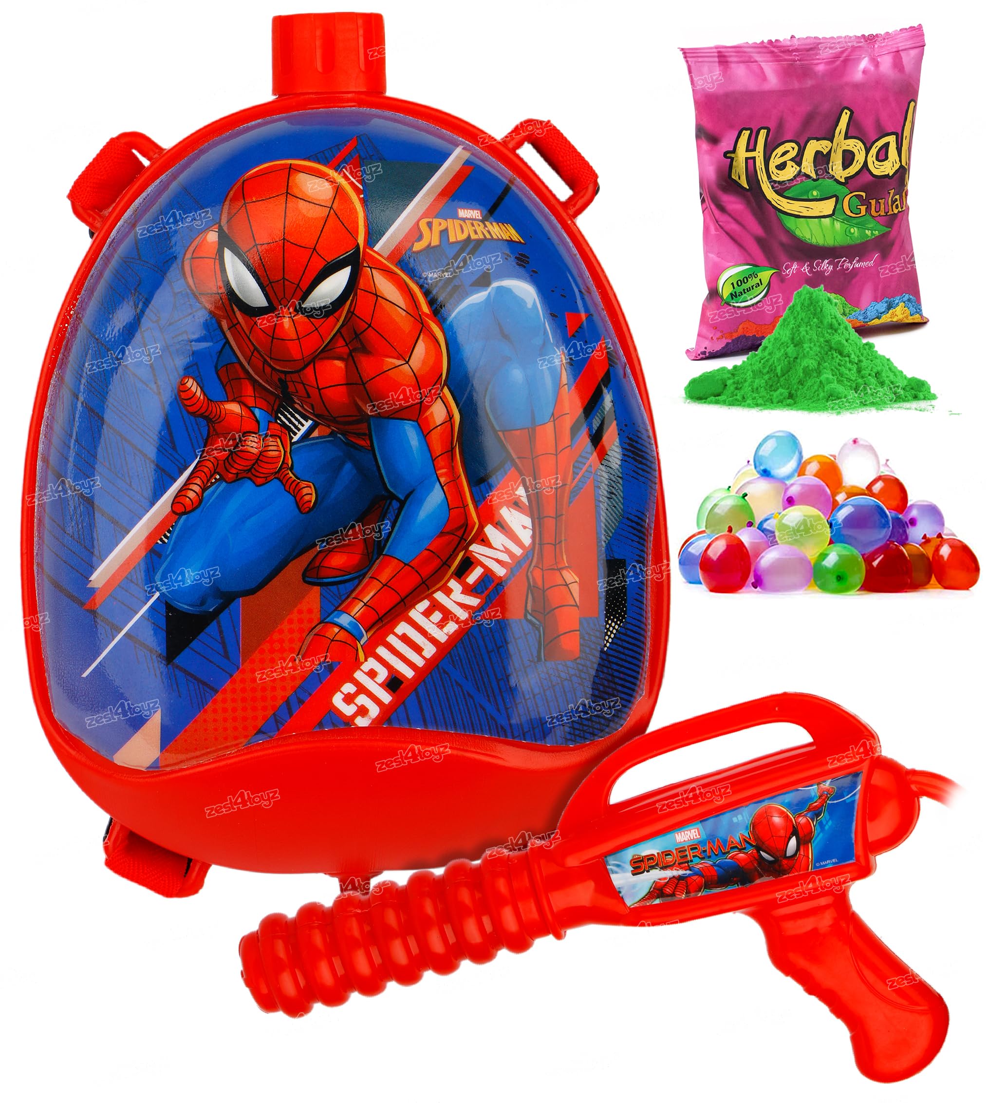 Zest 4 Toyz Holi Pichkari Water Gun for Kids Boy Girl Powerful High Pressure Tank Spray with 1 Pkt Holi Color & 100 Balloon Holi Combo (Nova Tank) (B09QGXYKTG) Amazon Price History, Amazon Price Tracker