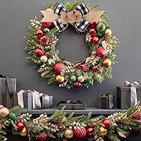 Vista 8 de 2 piezas de cinta de arpillera con cable a cuadros de búfalo, negra y blanca, hecha a mano, prefabricada, lazos de arpillera para coronas