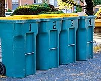 Vista 5 de TaoBary 8 hojas de calcomanías de números para buzón, calcomanías de números de vinilo impermeables, autoadhesivas 0-9, calcomanías de vinilo