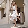 Tacones Kitten para Mujer, Punta Cerrada, Zapatos de Vestir 5