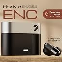 GOBOULT Earl TWS Earbuds with Hybrid ANC (Upto 50dB), 10mm Dual Drivers, Upto 50H Playtime in Ear Earbuds, App Support, Spatial Audio, IPX5, Dual Device Pairing, TWS (Obsidian Black) gallery image