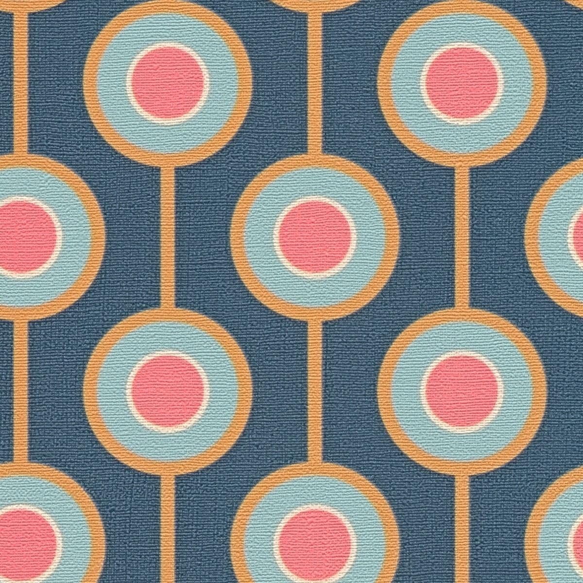A.S. Création Retro 70's Circles Wallpaper Beige/Orange/Purple/Pink Retro Chic 395375 8.50m x 0.53m Paste The Wall