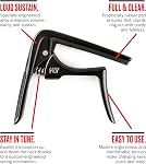 Jim Dunlop 63CBK Trigger Fly Capo Curved, Black, 68 g