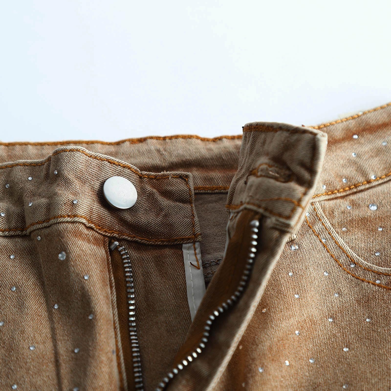 Vaqueros Mujer Anchos Ajustados Rasgados para Mujer Pantalones Vaqueros De Cintura Alta Y Pierna Ancha para Pantalones De Mezclilla Pierna Ancha Cintura Alta Recta