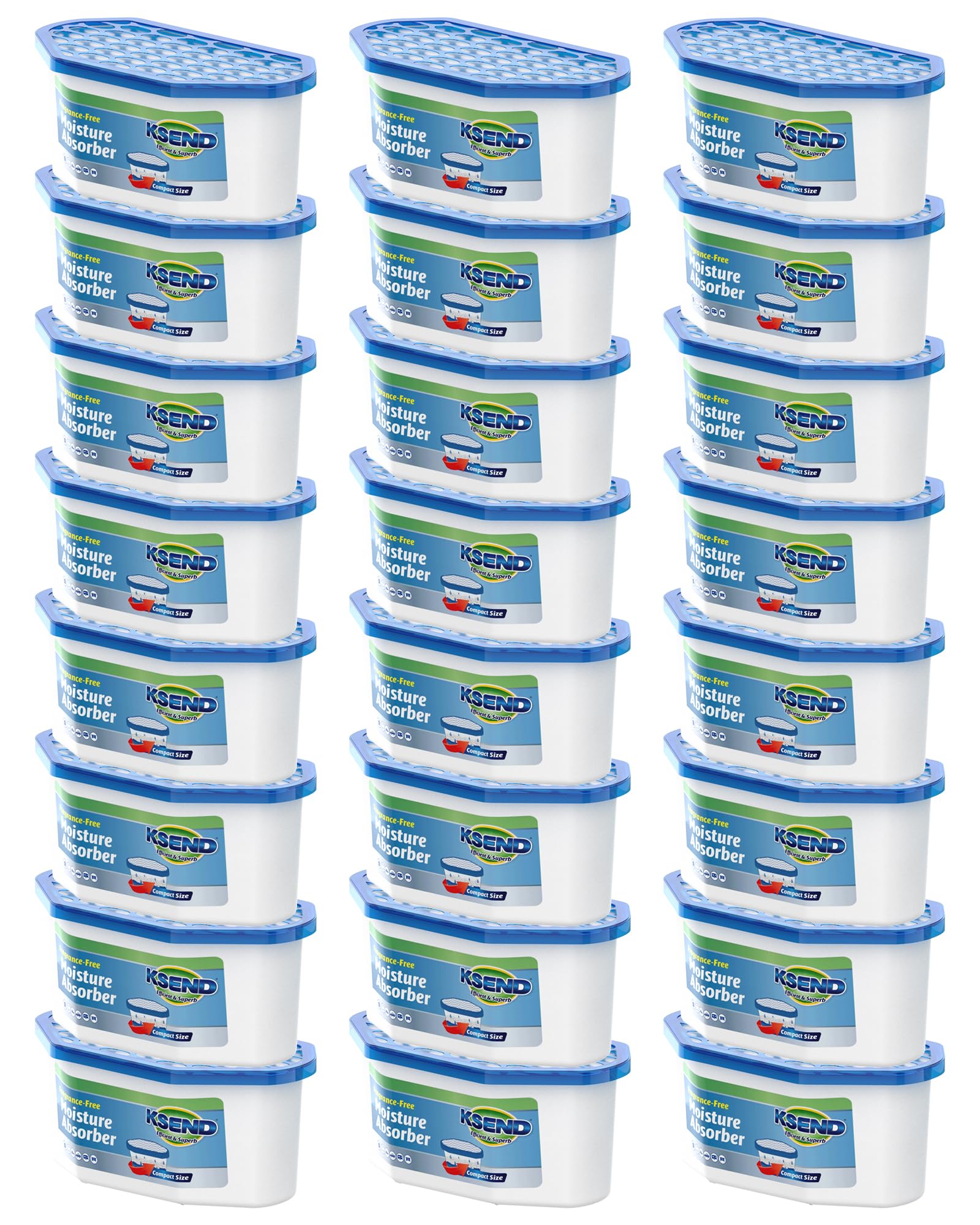 Ksend Moisture Absorber, 24 Pack Bucket, Fragrance Free