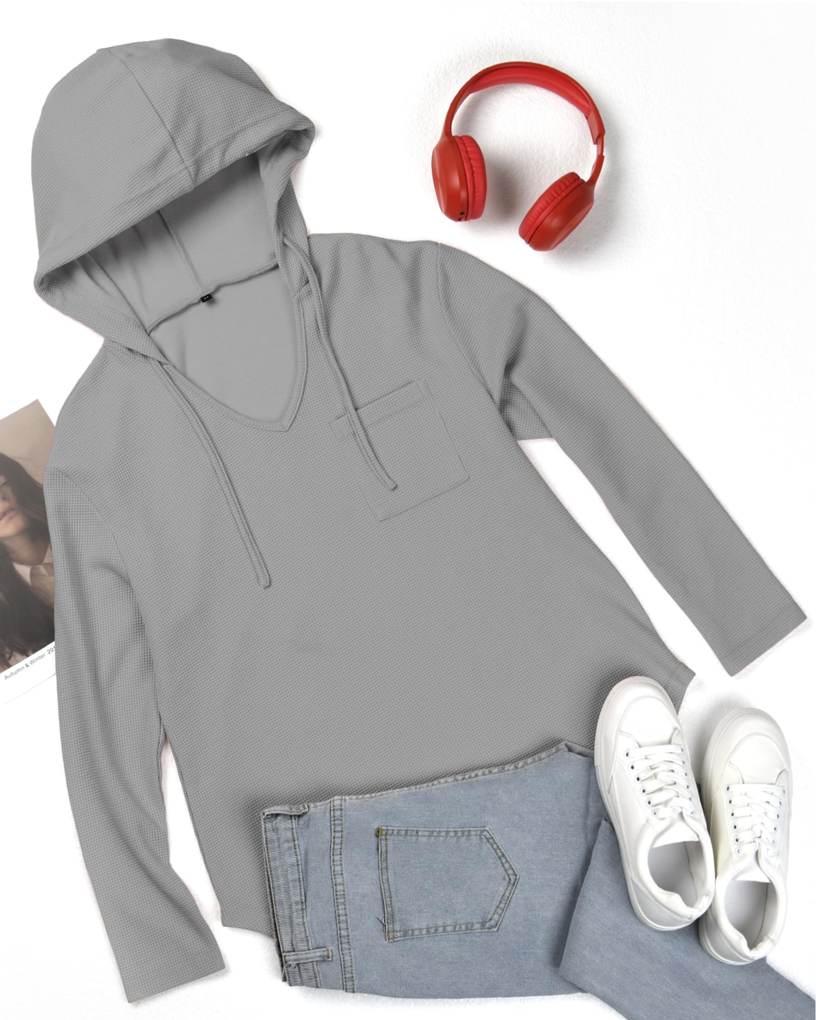 Tanmolo Sweat à capuche pour femme - Manches longues - Décontracté - Taille M à 3XL