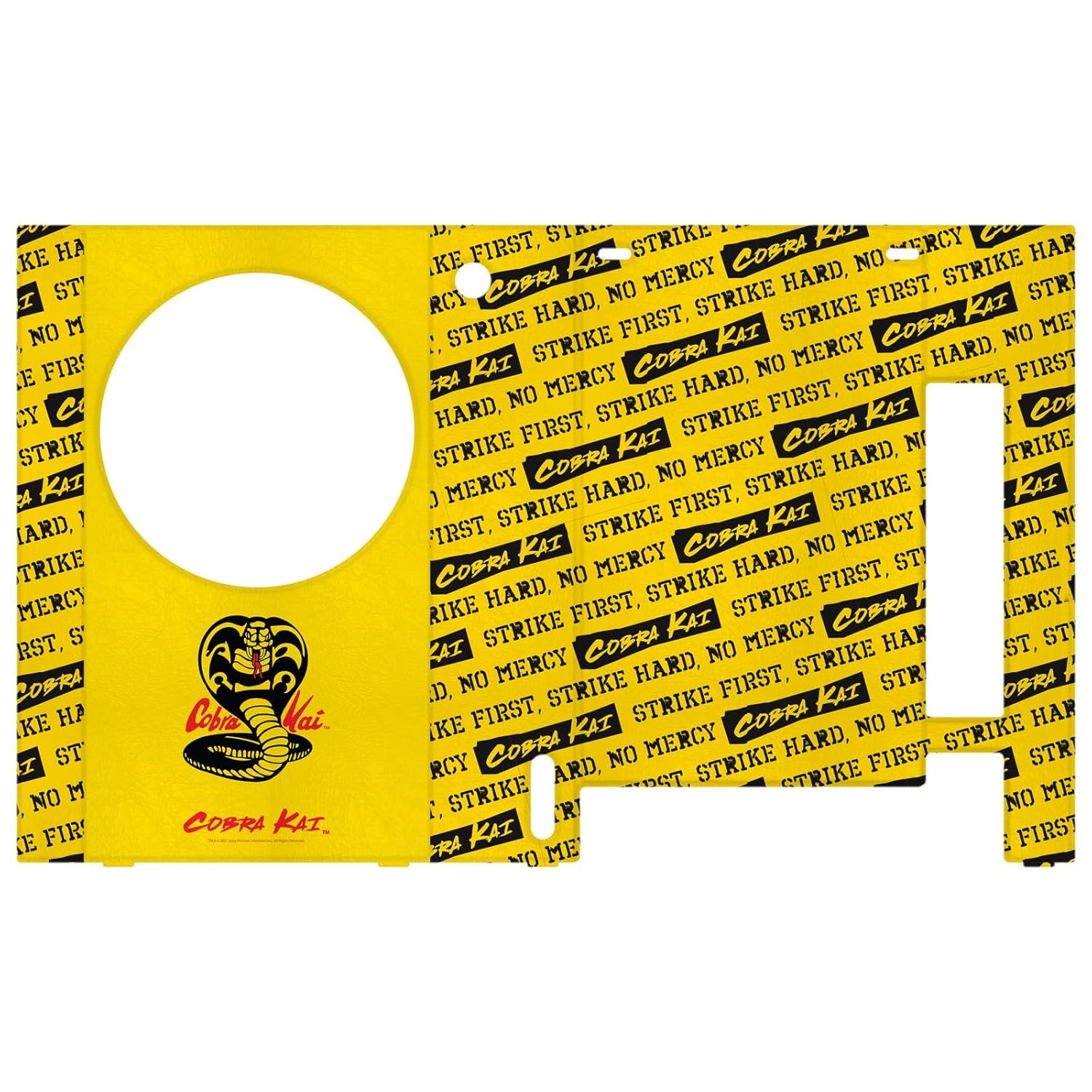 Head Case Designs Officially Licensed Cobra Kai Logo Iconic Game Console Wrap and Game Controller Skin Bundle Compatible With Xbox Series S