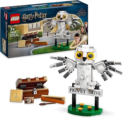 LEGO Harry Potter Edvige al Numero 4 di Privet Drive, Gioco di Fantasia per Bambini e Bambine da 7 Anni, Modellino da Costruire della Civetta delle Nevi, Piccola Idea Regalo dal Wizarding World 76425