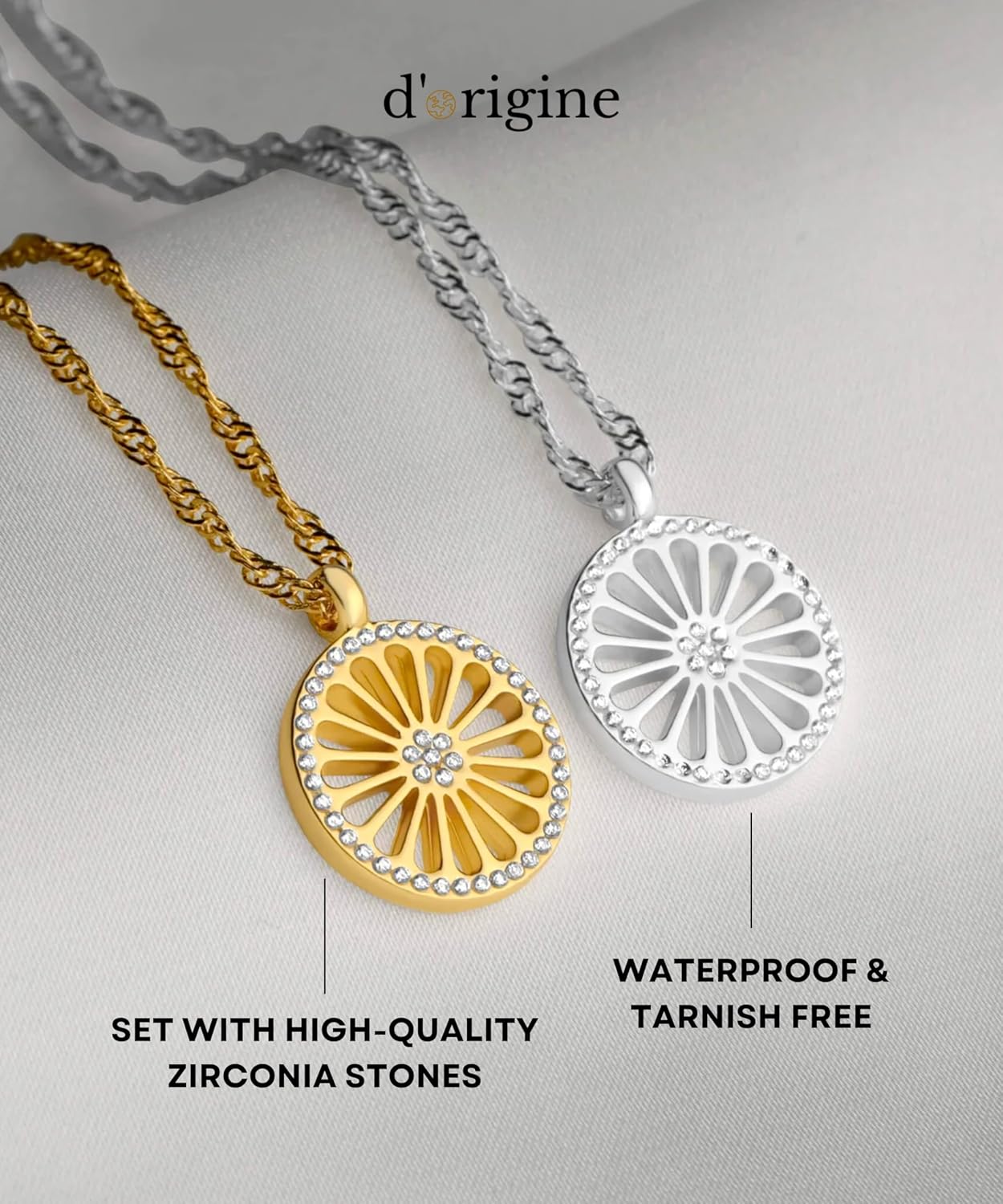 d'origine Roma Rad Crest Chain, Romani Flag Chain, Roma Wheel Chain, Romani Jewellery, Romani Crest Jewellery for Women