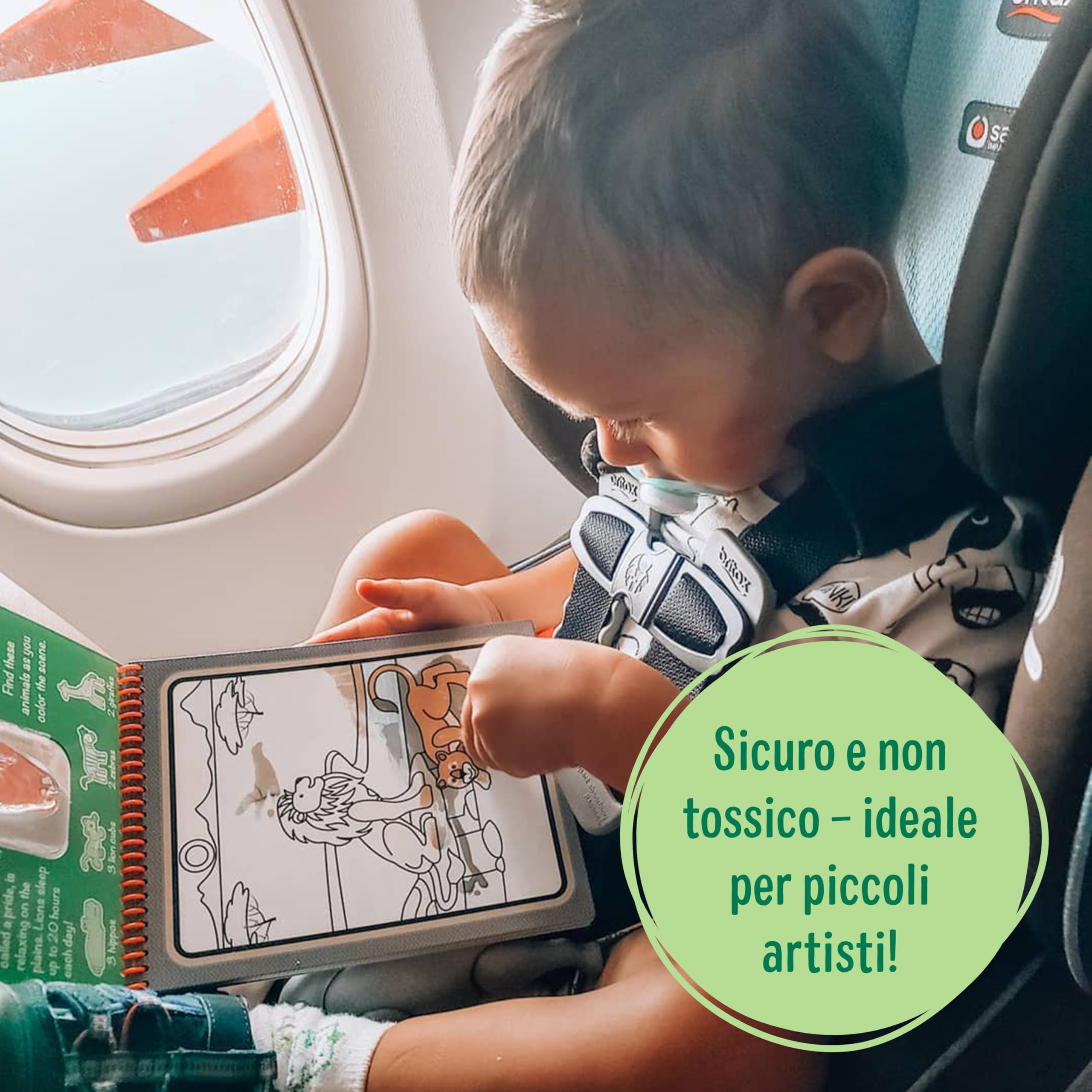 Melissa & Doug Water Wow! Libro Magico da Colorare con Pennello ad Acqua - Tema Fattoria, Gioco Educativo da Viaggio per Bambini 3+ Anni