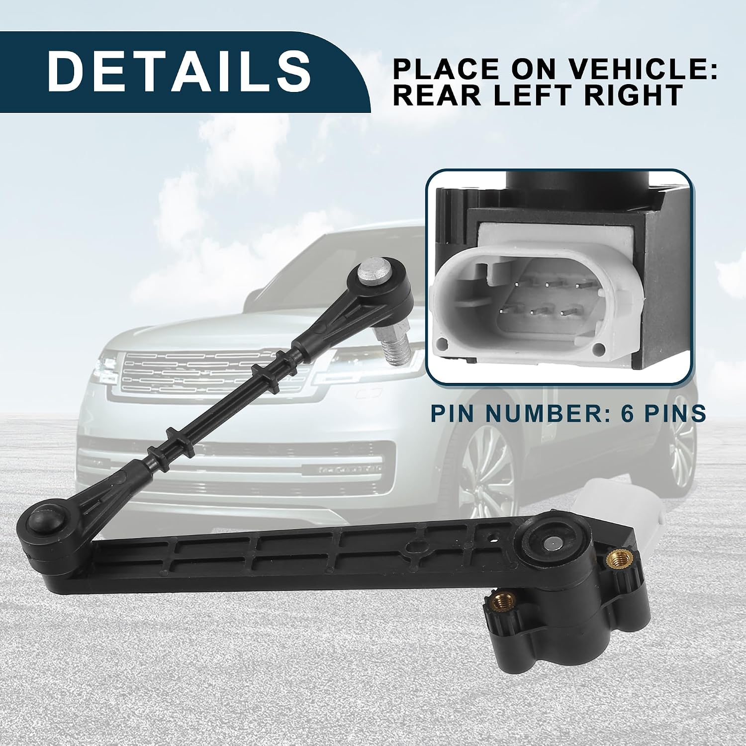 Air Suspension Ride Height Level Sensor for Land Rover Range Rover No.LR023654 | Rear Left Right Height Level Sensor 1 Pcs