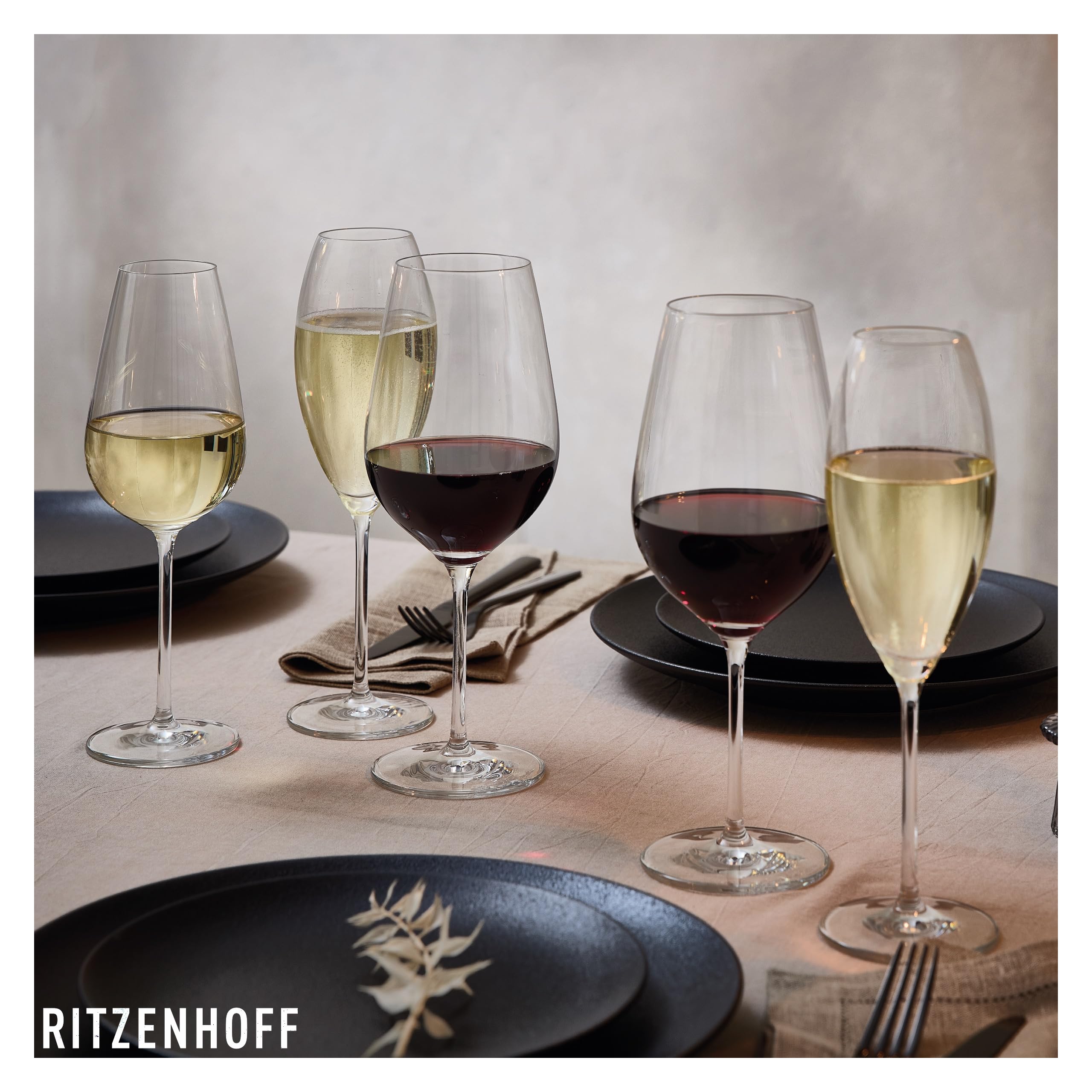 Image secondaire de Set de 6 Verres à Vin Rouge RITZENHOFF Glanzlicht - 600 ml - Chic et Moderne