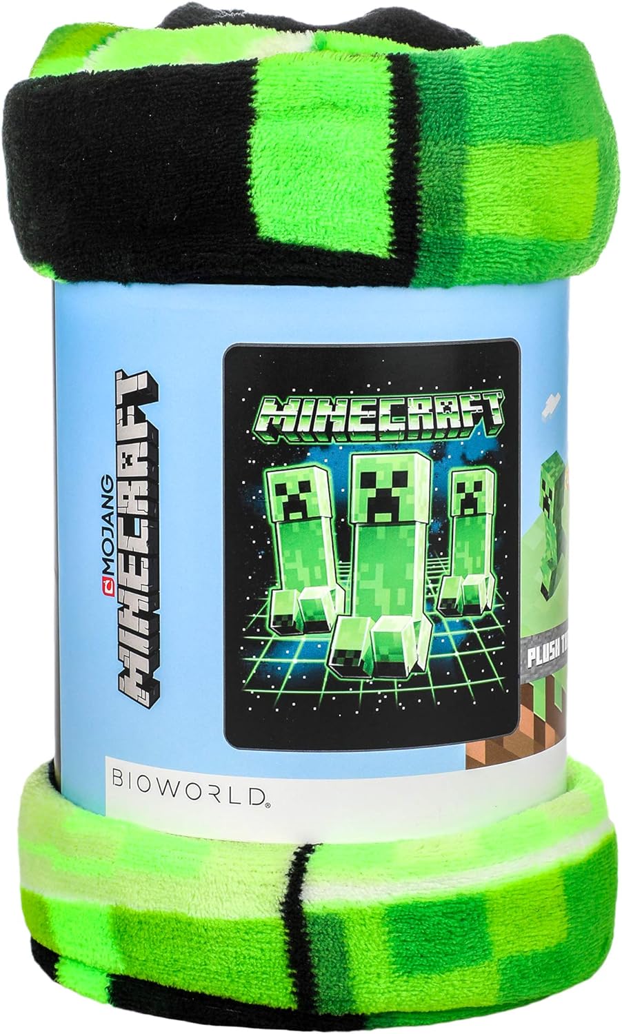 Bioworld Digital Print Minecraft Creepers Throw Blanket - Image 2