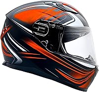 Vista 6 de Typhoon - Casco de motocicleta de cara completa para adultos con protección solar desplegable certificado DOT