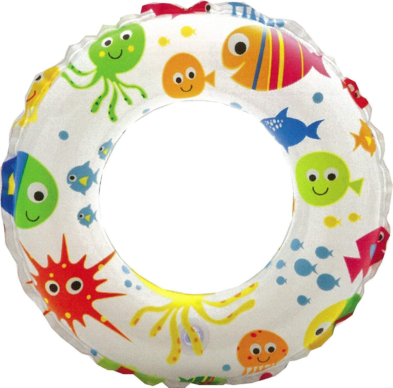 KRIDEZ Pool Party Swimming Ring Swim Tube for Kids Swimming Learing Ring for Girls and Boys Swimming Tube Inflatable Ring (Age 3-6Year) (20 inch Tube)