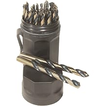 Norseman by Viking Drill and Tool 66820 Ultra Dex SPM-29 Type 250-UB 135 Degree Split Point Magnum Sup Premium Mechanical Set 29 Piece,Black,Medium