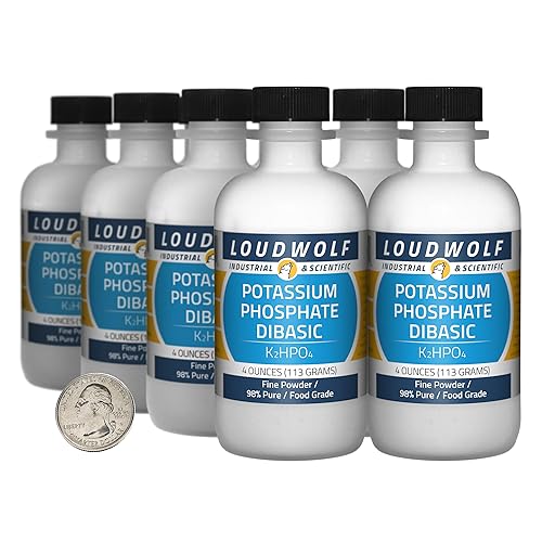 Miniatura 10 de Fosfato de potasio dibásico  botella de 8 onzas  98% puro grado alimenticiopolvo fino