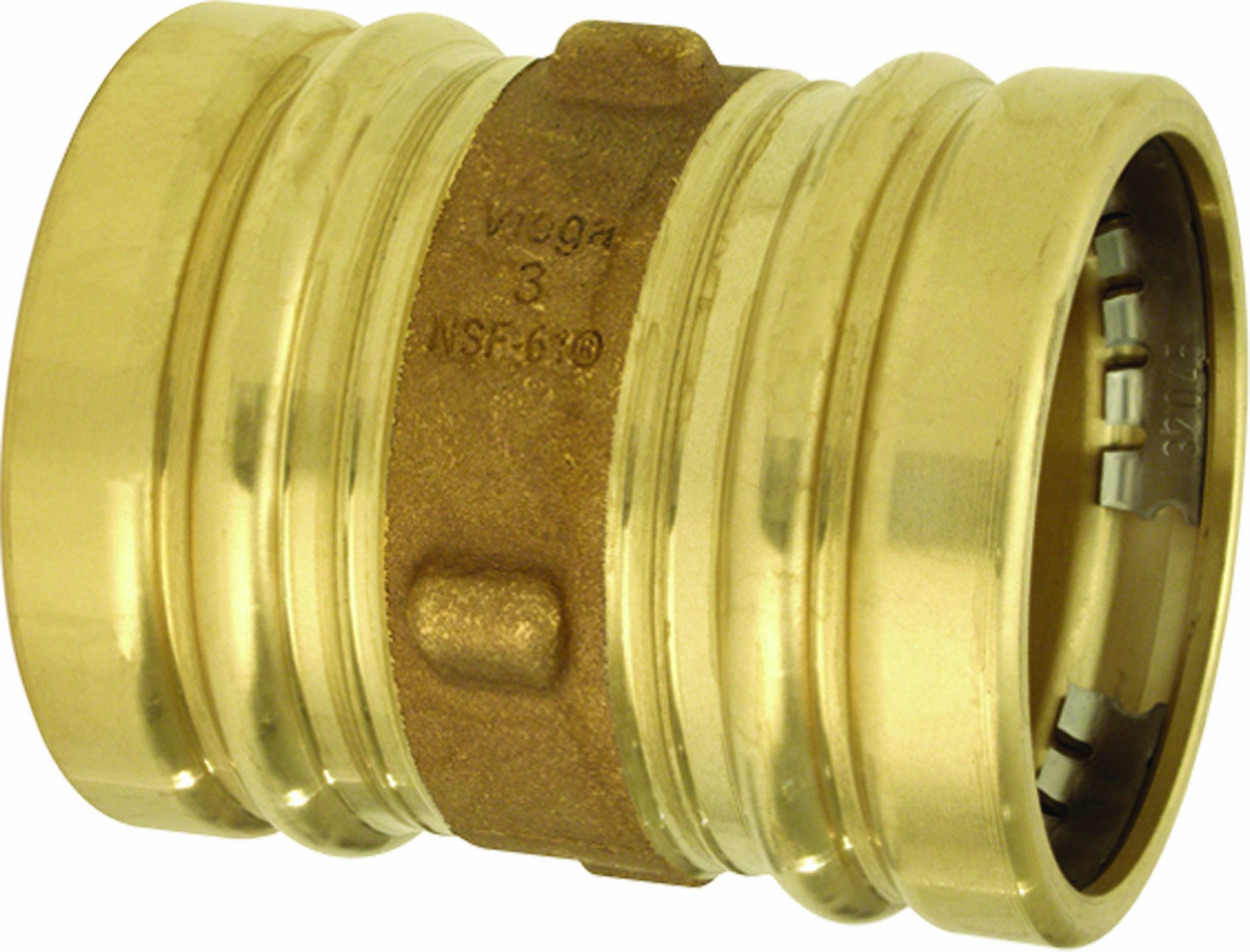 Viega 91352 ProPress Bronze XL Acoplamiento con tope 4 pulgadas P x P
