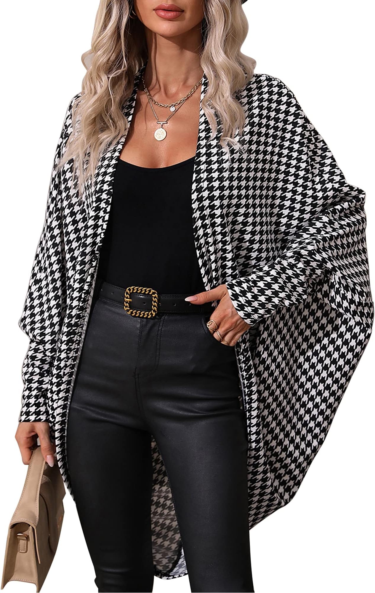 blazer white and black