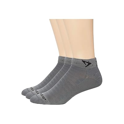 Drymax Hyper Thin Running Mini Crew 3 Pack Low Cut Socks Shoes Dark Gray