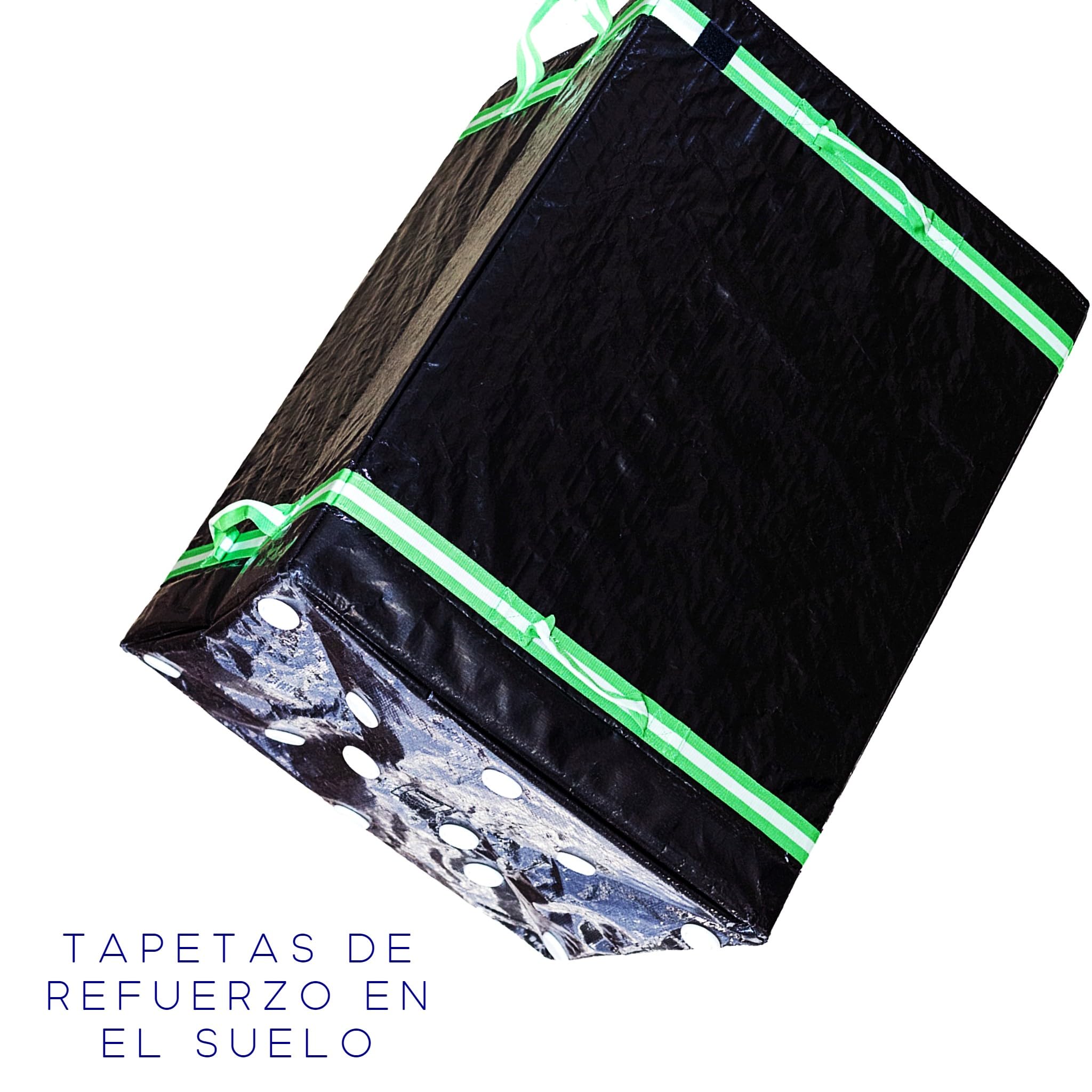 Bricoloco Saco reparto paquetería 45 x 57 x 75 cm Colores - Mochila Bolsa Repartidor Delivery Plegable (Negro - 5 unidades)