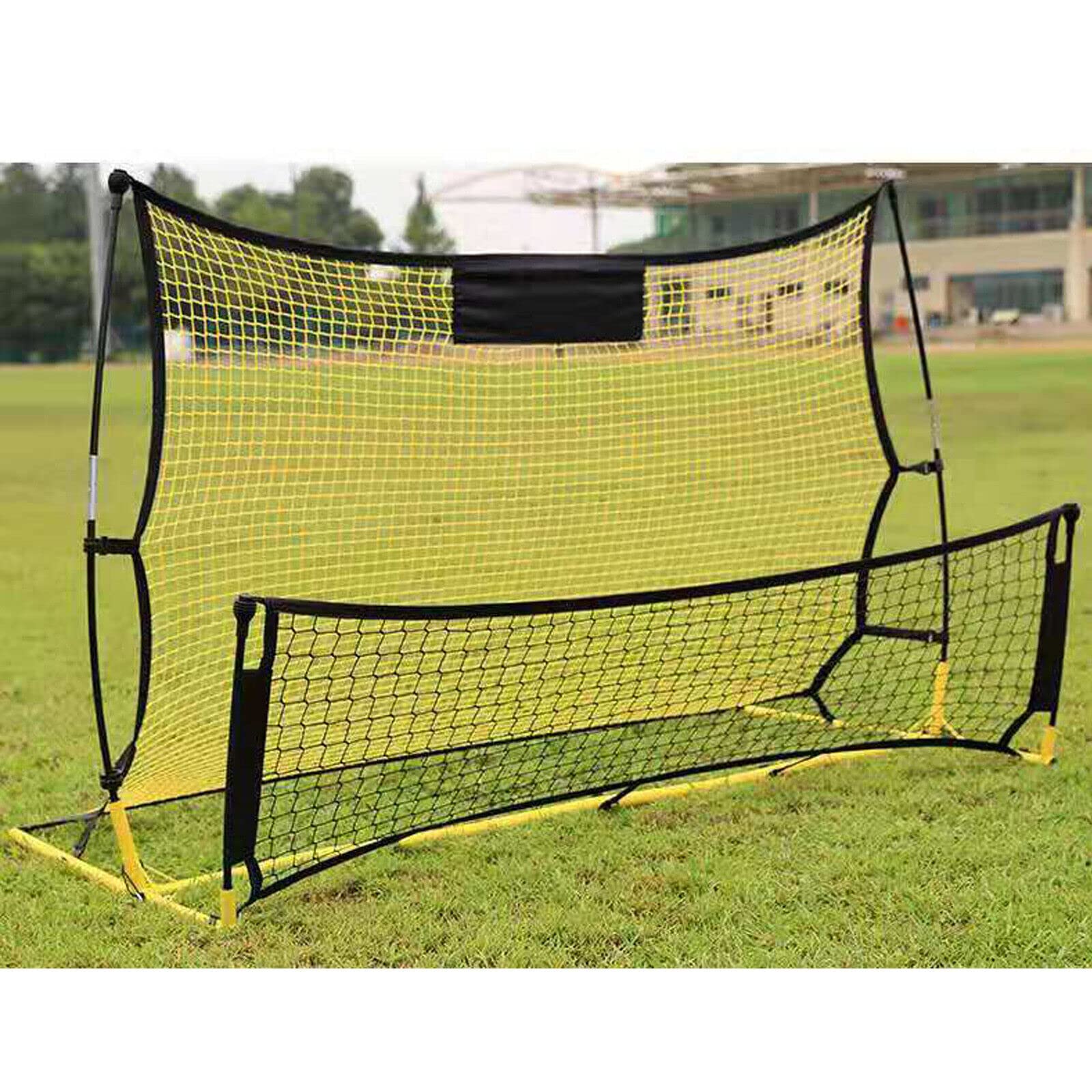 Red de rebote de fútbol, ayuda de entrenamiento de fútbol al aire libre, niños y adultos, disparador plegable, equipo de tiro de portería de rebote, ayuda de entrenamiento de pase de voleibol, gran