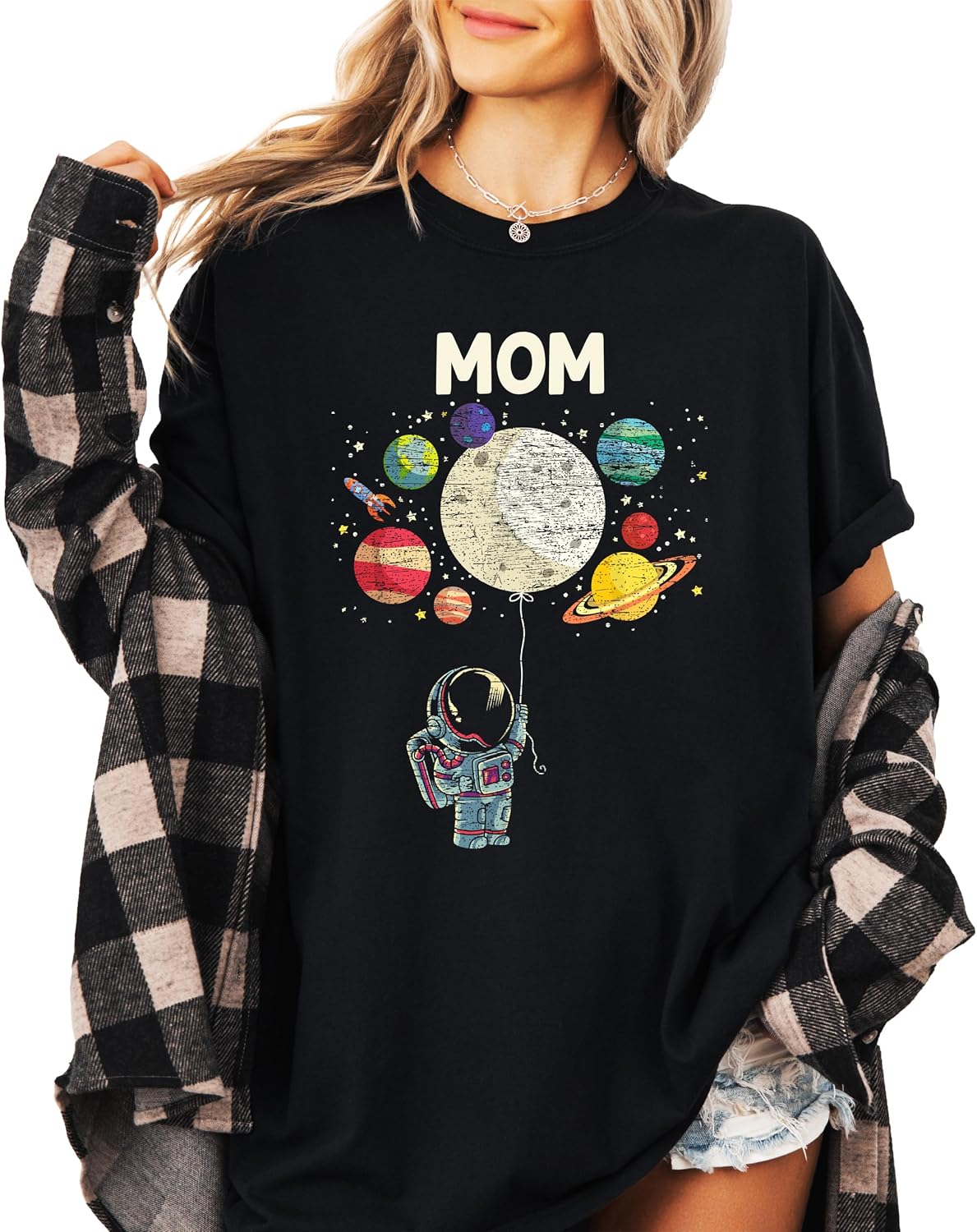 Astronaut Birthday Boy or Girl Matching Family Space Party Tee for Mom, Dad, & Siblings - Sold Individually