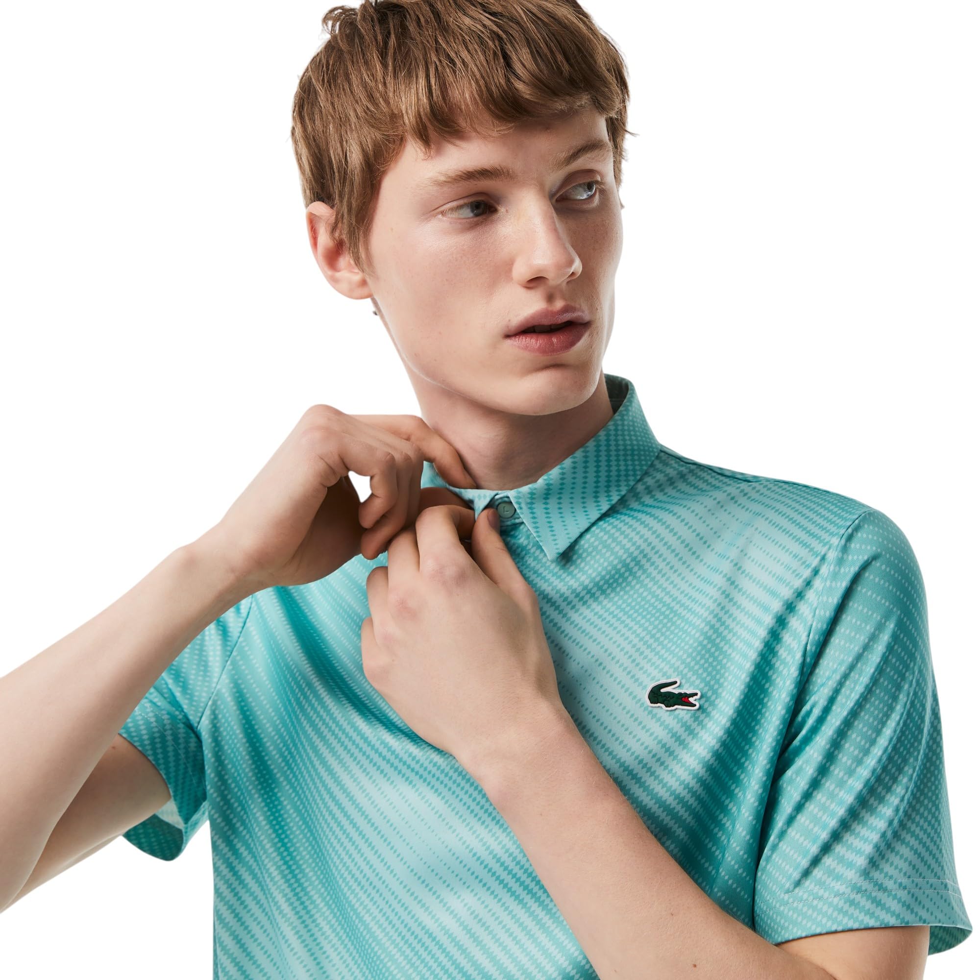 Lacoste Anti-UV Printed Golf Polo Shirt Polo da Golf con Stampa Anti-UV Uomo (Pacco da 1)